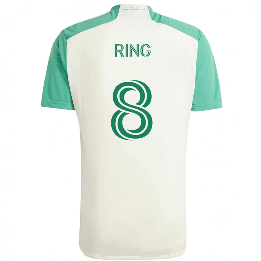 Danxen Niño Camiseta Alexander Ring #8 Verde Negro 2ª Equipación 2025/26 La Camisa México