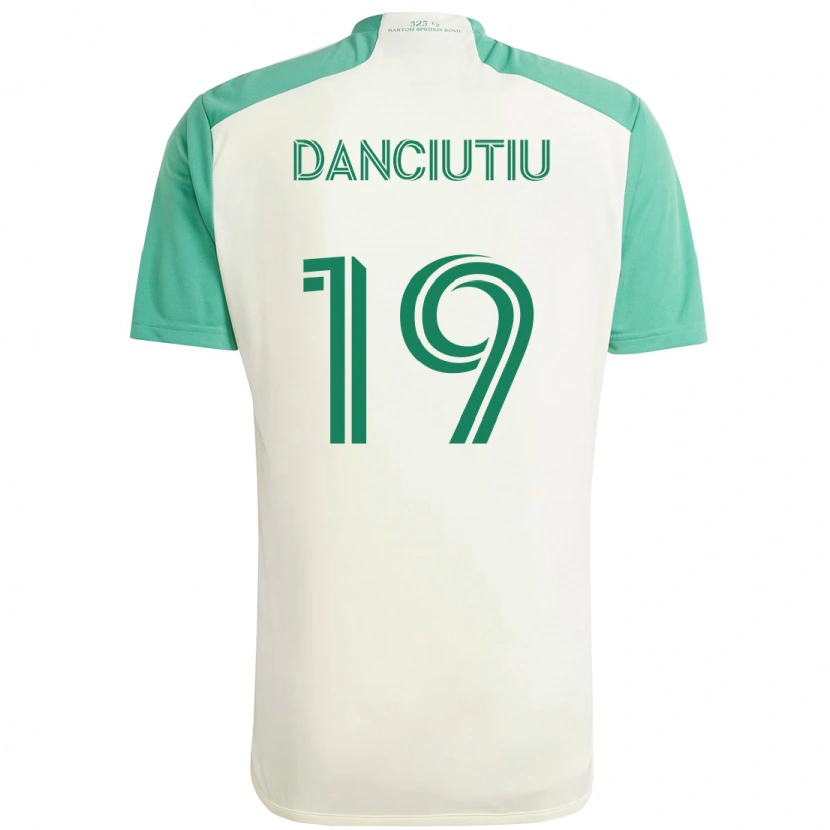 Danxen Niño Camiseta Vlad Dănciuțiu #19 Verde Negro 2ª Equipación 2025/26 La Camisa México