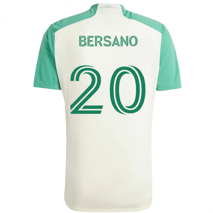 Danxen Niño Camiseta Matt Bersano #20 Verde Negro 2ª Equipación 2025/26 La Camisa México