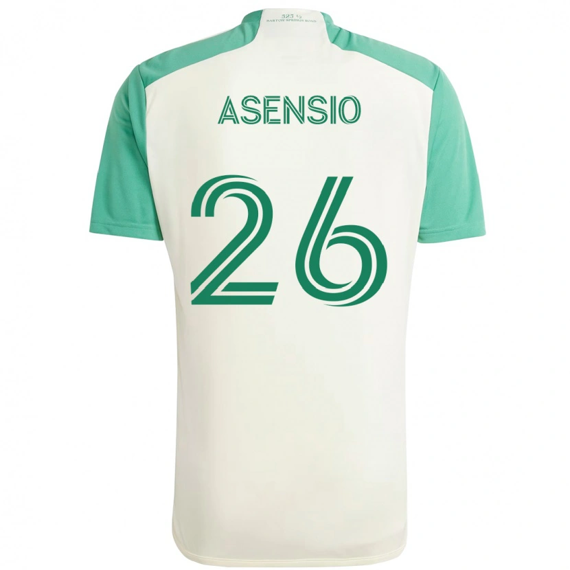 Danxen Niño Camiseta Charlie Asensio #26 Verde Negro 2ª Equipación 2025/26 La Camisa México
