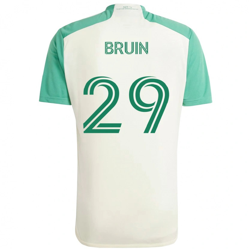 Danxen Niño Camiseta Will Bruin #29 Verde Negro 2ª Equipación 2025/26 La Camisa México