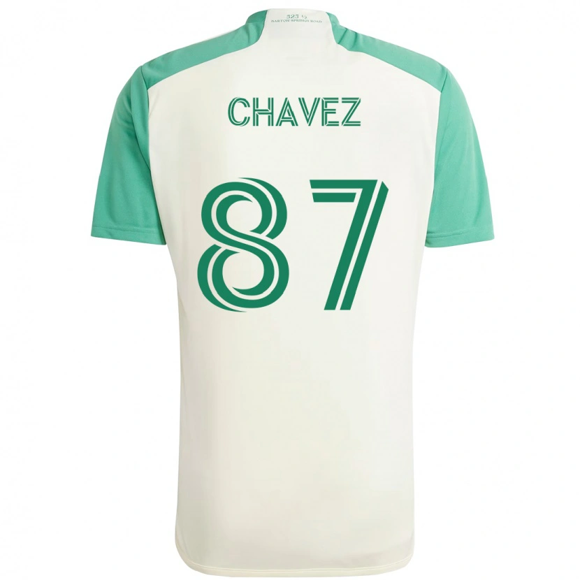Danxen Niño Camiseta Alfonso Ocampo-Chávez #87 Verde Negro 2ª Equipación 2025/26 La Camisa México