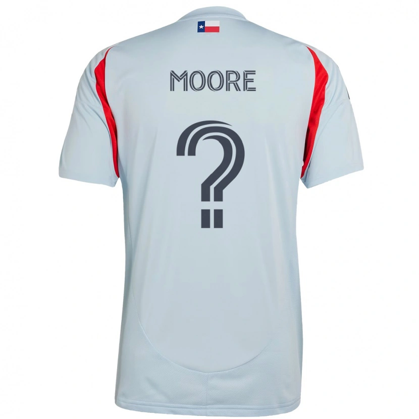 Danxen Niño Camiseta Shaq Moore #0 Azul Claro Rojo 2ª Equipación 2025/26 La Camisa México