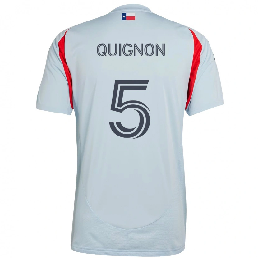 Danxen Niño Camiseta Facundo Quignón #5 Rojo Azul Marino 2ª Equipación 2025/26 La Camisa México