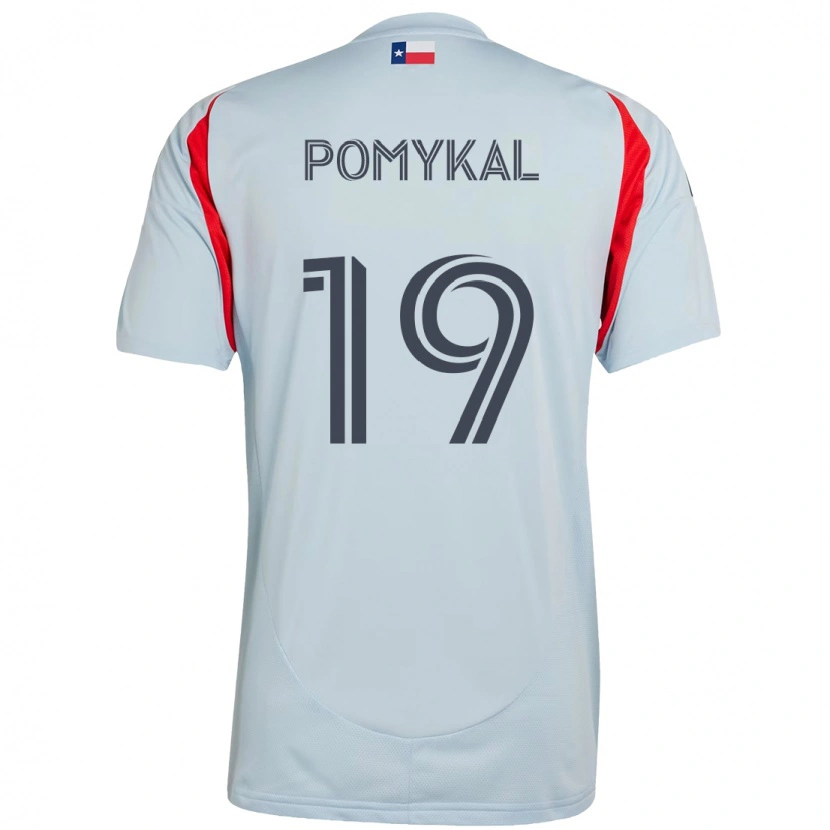 Danxen Niño Camiseta Paxton Pomykal #19 Azul Claro Rojo 2ª Equipación 2025/26 La Camisa México