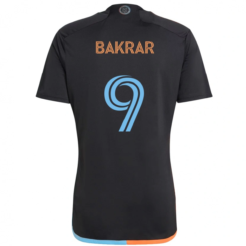 Danxen Niño Camiseta Monsef Bakrar #9 Azul Claro 2ª Equipación 2025/26 La Camisa México