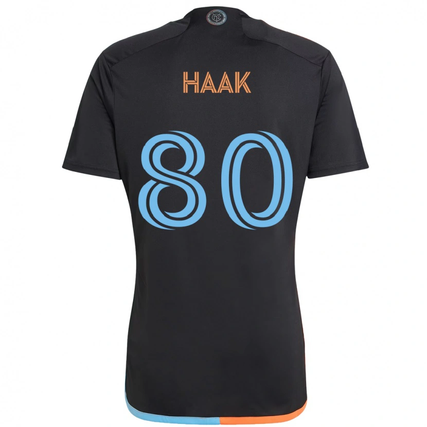 Danxen Niño Camiseta Justin Haak #80 Azul Claro 2ª Equipación 2025/26 La Camisa México