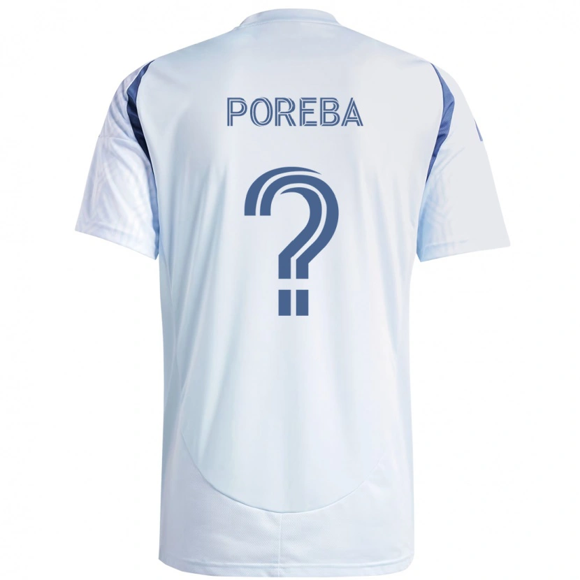 Danxen Niño Camiseta David Poreba #0 Rojo Blanco 2ª Equipación 2025/26 La Camisa México
