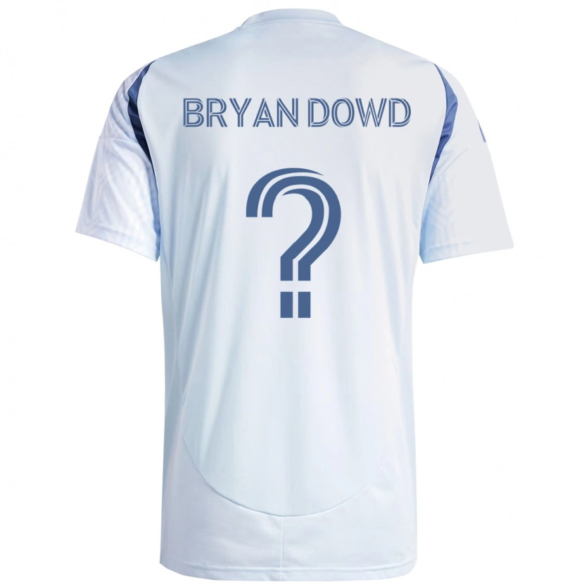 Danxen Niño Camiseta Bryan Dowd #0 Rojo Blanco 2ª Equipación 2025/26 La Camisa México