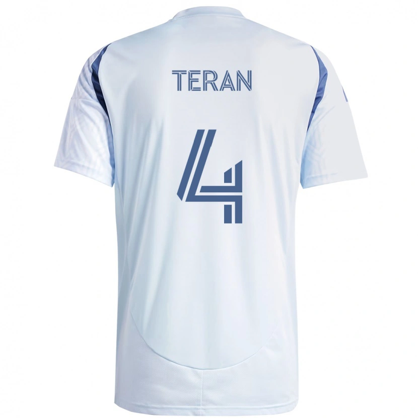 Danxen Niño Camiseta Carlos Terán #4 Rojo Blanco 2ª Equipación 2025/26 La Camisa México