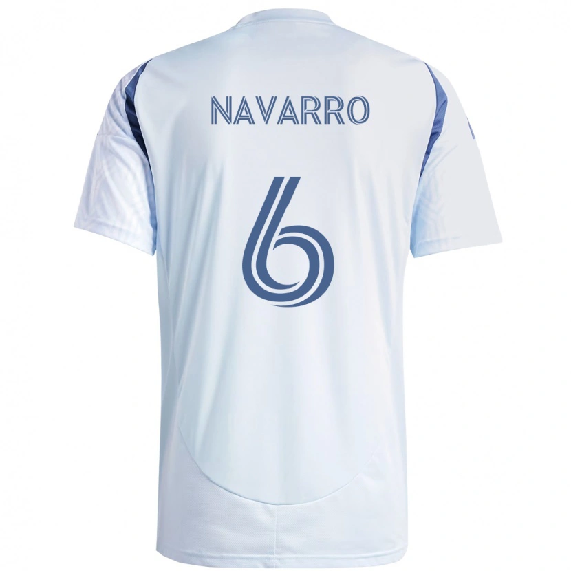 Danxen Niño Camiseta Miguel Navarro #6 Rojo Blanco 2ª Equipación 2025/26 La Camisa México