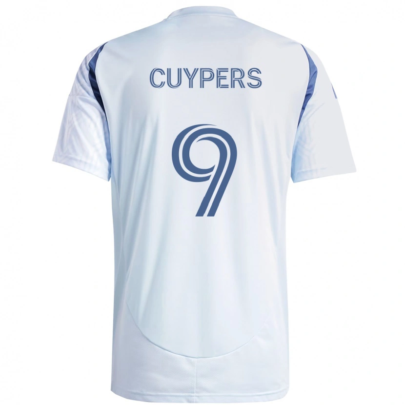 Danxen Niño Camiseta Hugo Cuypers #9 Rojo Blanco 2ª Equipación 2025/26 La Camisa México