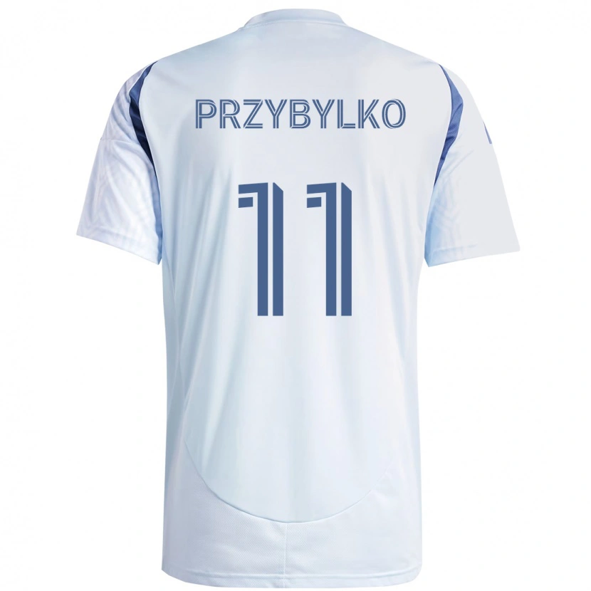 Danxen Niño Camiseta Kacper Przybylko #11 Rojo Blanco 2ª Equipación 2025/26 La Camisa México