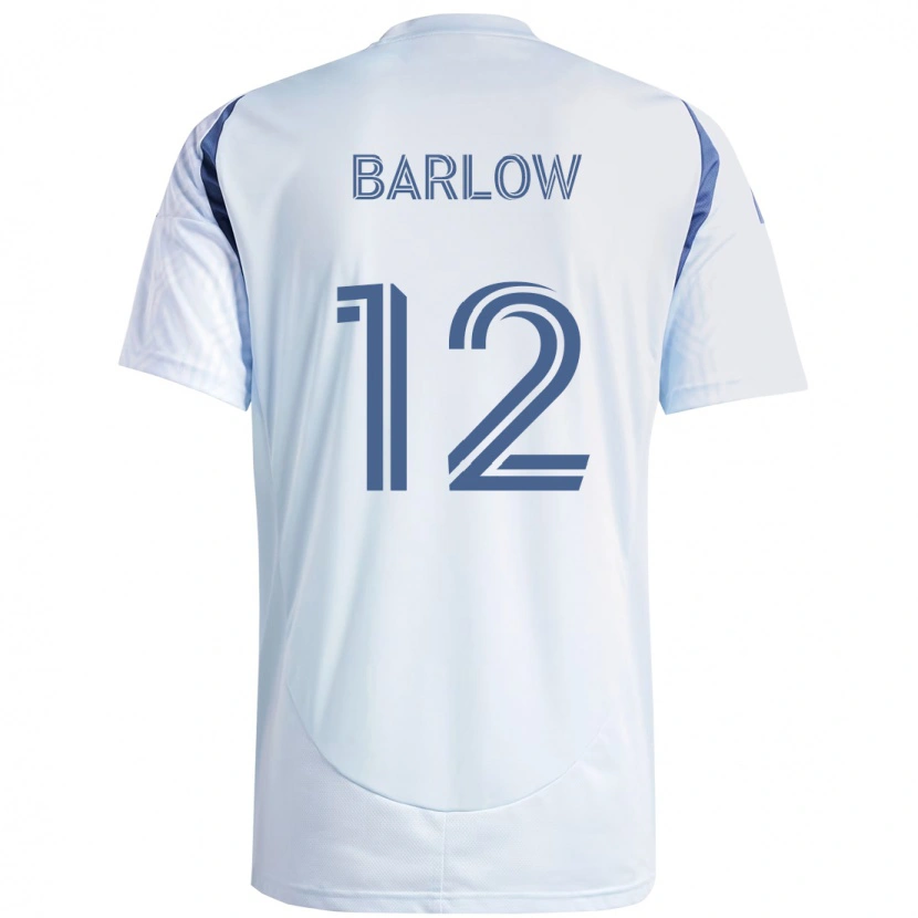 Danxen Niño Camiseta Tom Barlow #12 Rojo Blanco 2ª Equipación 2025/26 La Camisa México