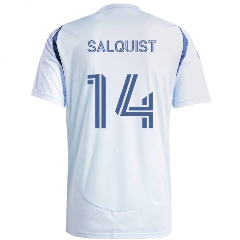Danxen Niño Camiseta Tobias Salquist #14 Rojo Blanco 2ª Equipación 2025/26 La Camisa México