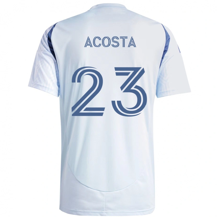 Danxen Niño Camiseta Kellyn Acosta #23 Rojo Blanco 2ª Equipación 2025/26 La Camisa México