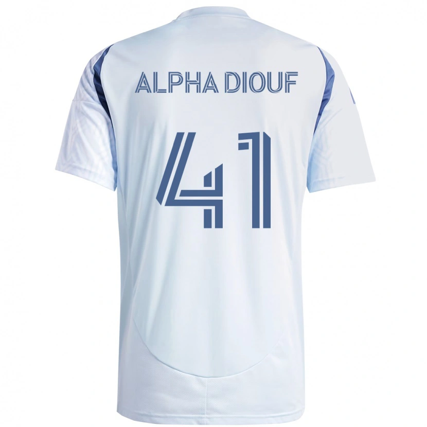 Danxen Niño Camiseta Jean Alpha Diouf #41 Rojo Blanco 2ª Equipación 2025/26 La Camisa México