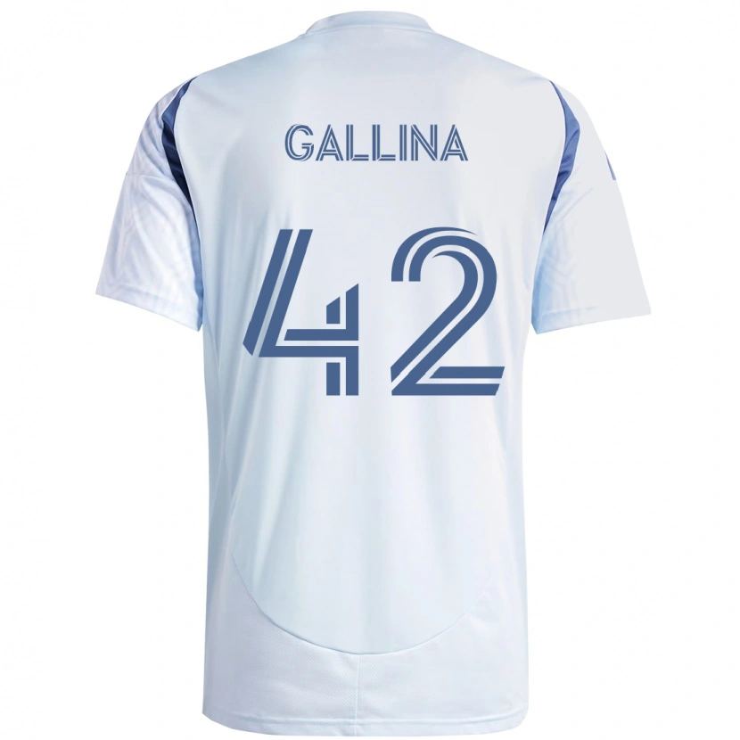 Danxen Niño Camiseta Henrique Gallina #42 Rojo Blanco 2ª Equipación 2025/26 La Camisa México