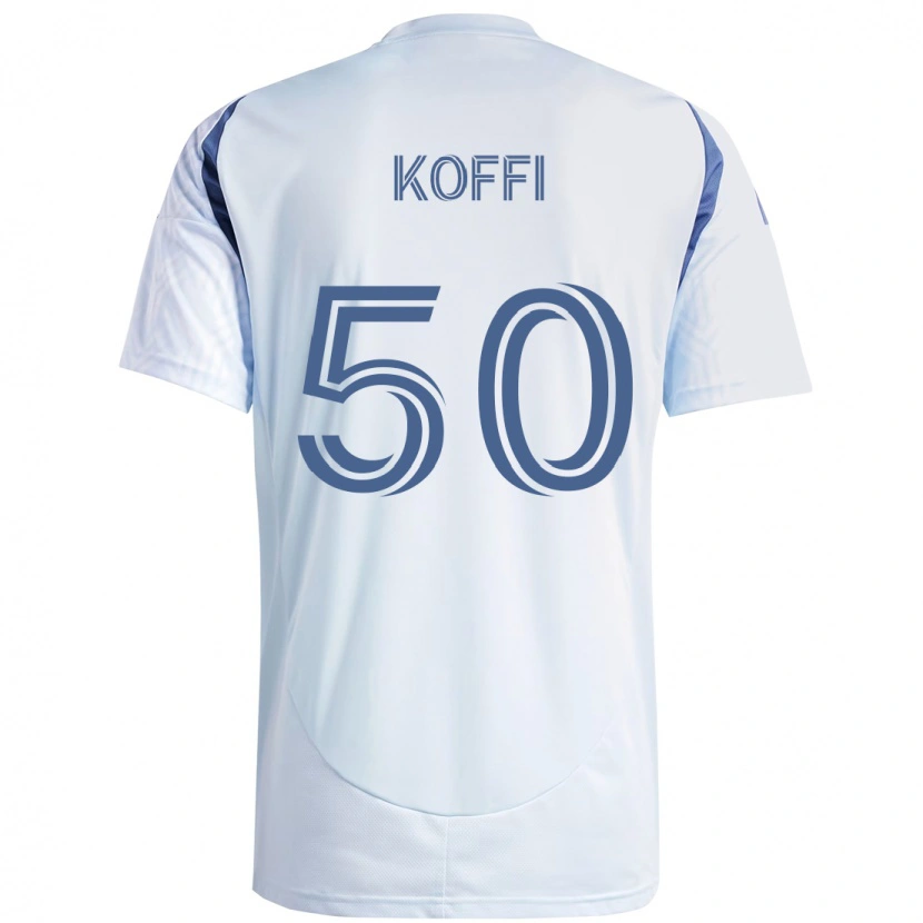 Danxen Niño Camiseta Christian Koffi #50 Rojo Blanco 2ª Equipación 2025/26 La Camisa México