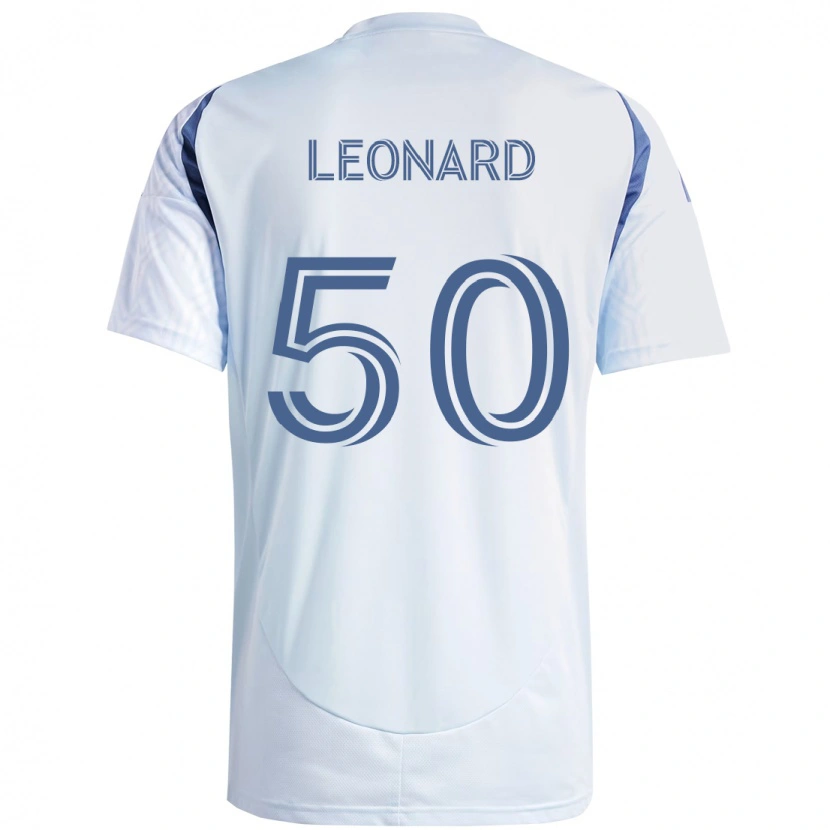 Danxen Niño Camiseta Eric Leonard #50 Rojo Blanco 2ª Equipación 2025/26 La Camisa México