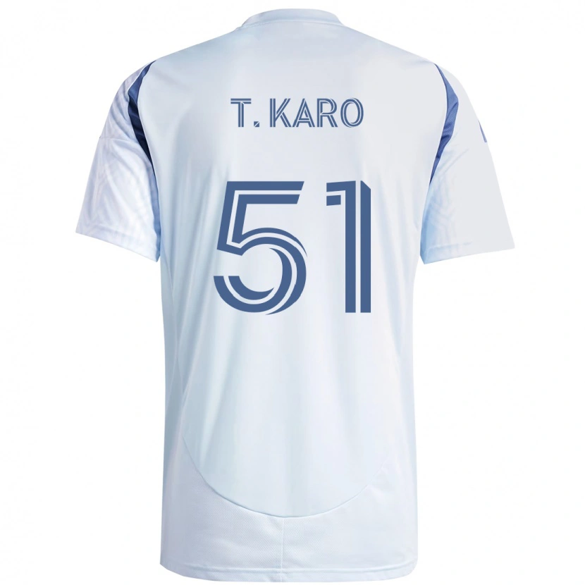Danxen Niño Camiseta David Tchétchao Karo #51 Rojo Blanco 2ª Equipación 2025/26 La Camisa México