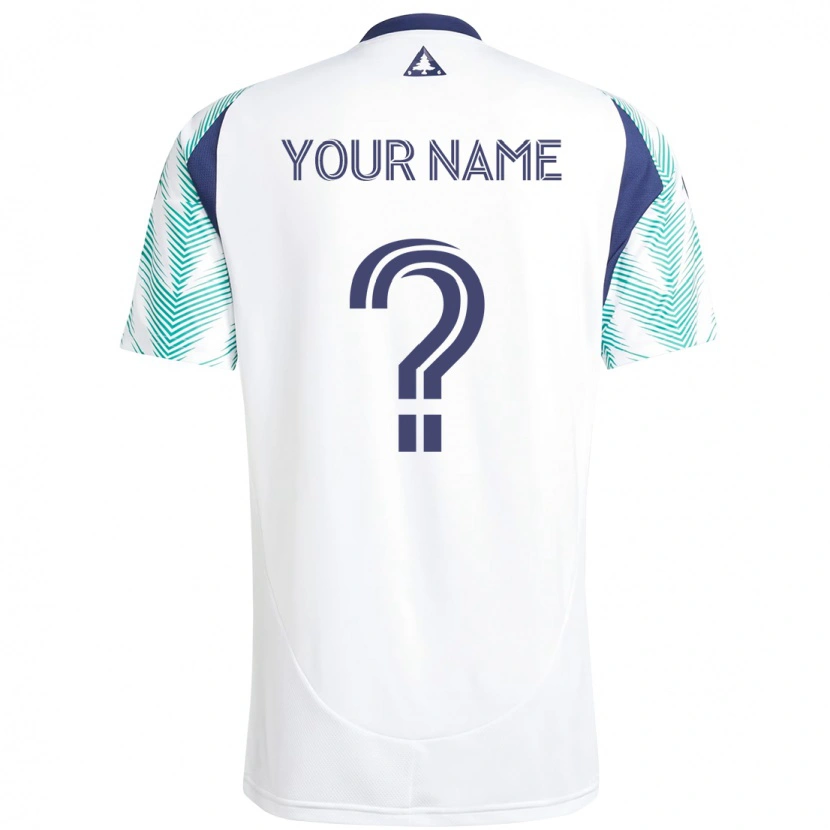 Danxen Niño Camiseta Su Nombre #0 Blanco Azul 2ª Equipación 2025/26 La Camisa México