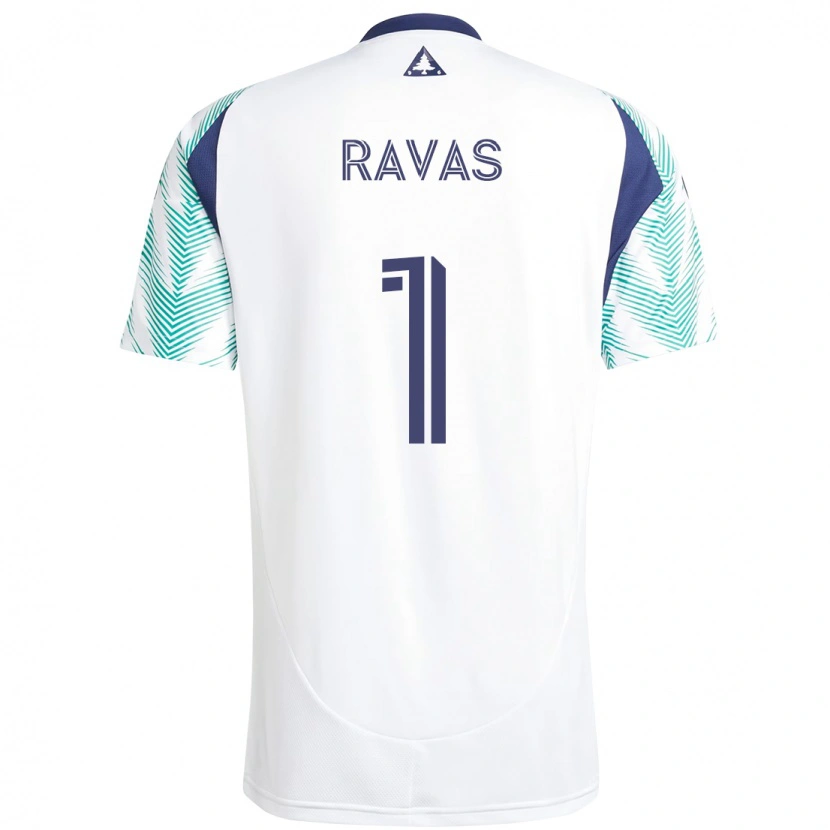 Danxen Niño Camiseta Henrich Ravas #1 Blanco Azul 2ª Equipación 2025/26 La Camisa México