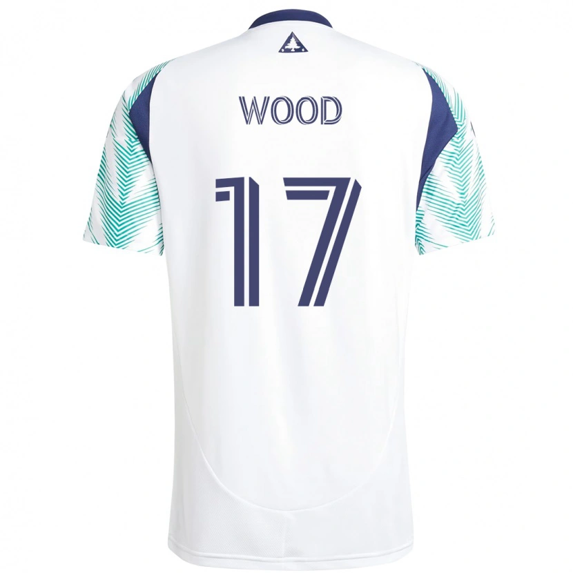 Danxen Niño Camiseta Bobby Wood #17 Blanco Azul 2ª Equipación 2025/26 La Camisa México