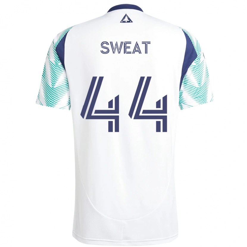 Danxen Niño Camiseta Ben Sweat #44 Blanco Azul 2ª Equipación 2025/26 La Camisa México