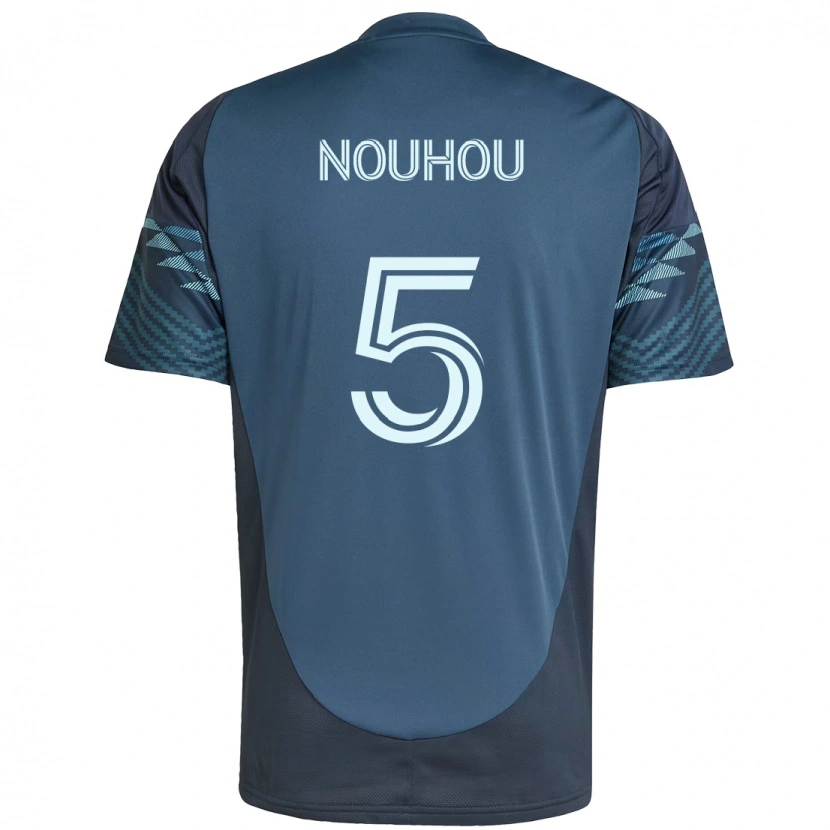 Danxen Niño Camiseta Nouhou #5 Verde Blanco 2ª Equipación 2025/26 La Camisa México