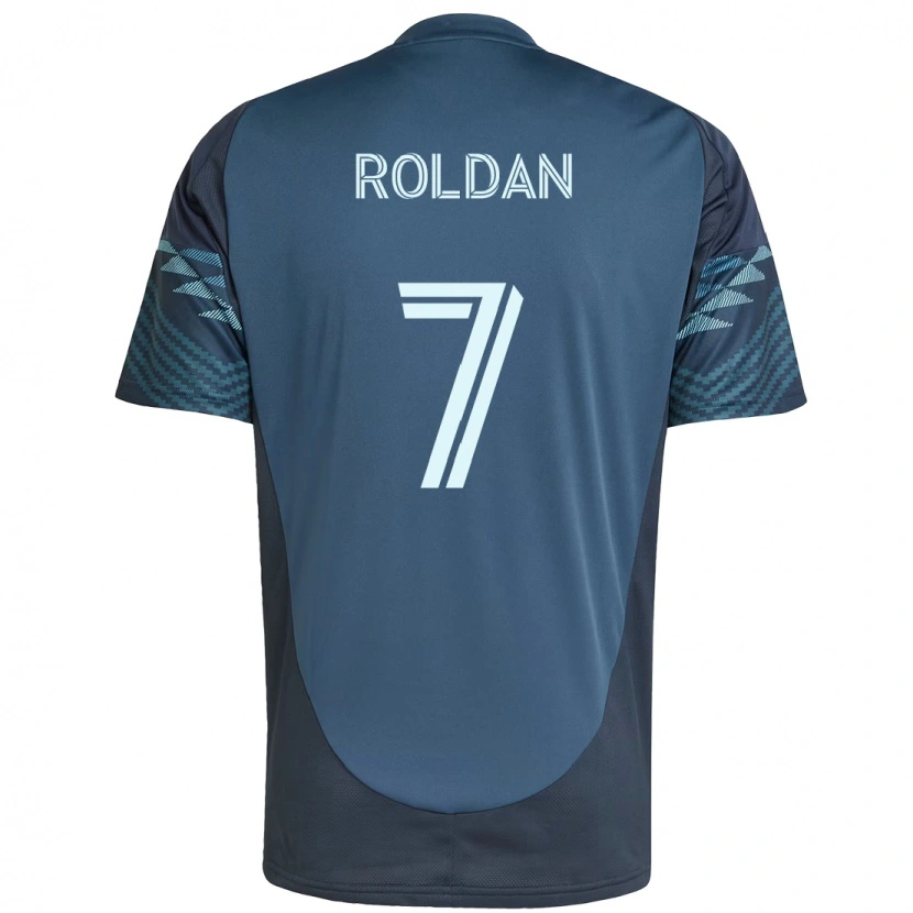 Danxen Niño Camiseta Cristian Roldán #7 Verde Blanco 2ª Equipación 2025/26 La Camisa México