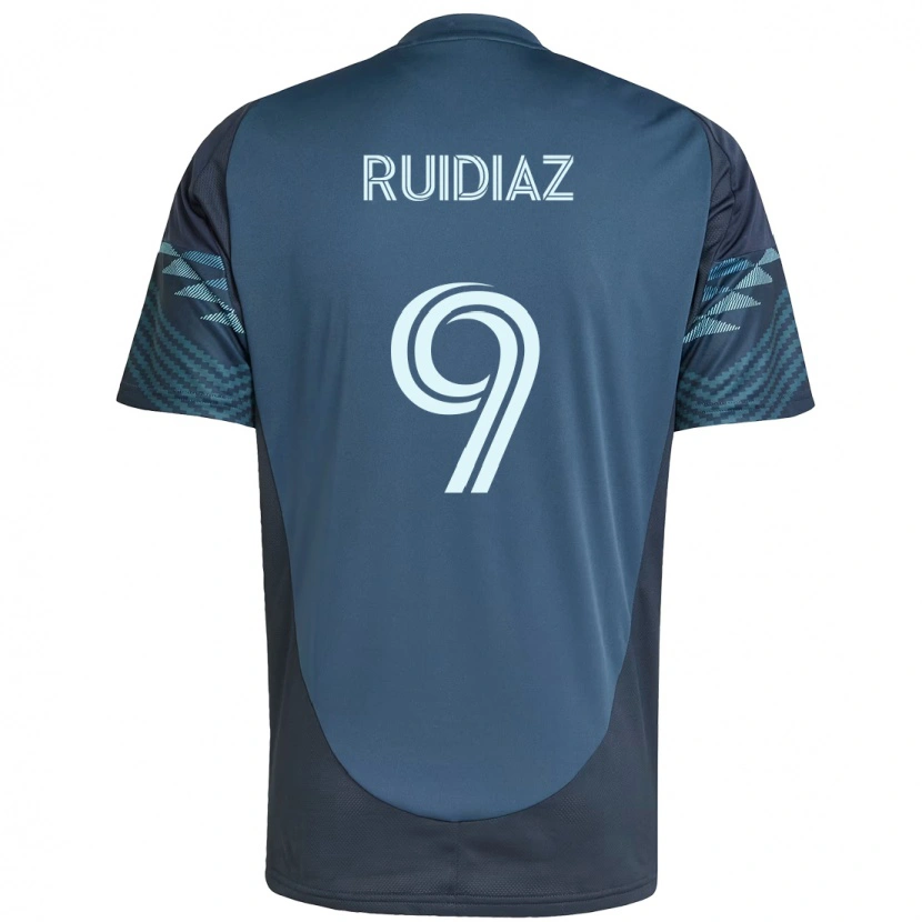 Danxen Niño Camiseta Raúl Ruidíaz #9 Verde Blanco 2ª Equipación 2025/26 La Camisa México
