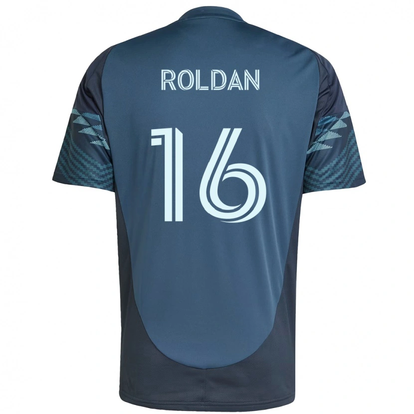 Danxen Niño Camiseta Álex Roldán #16 Verde Blanco 2ª Equipación 2025/26 La Camisa México