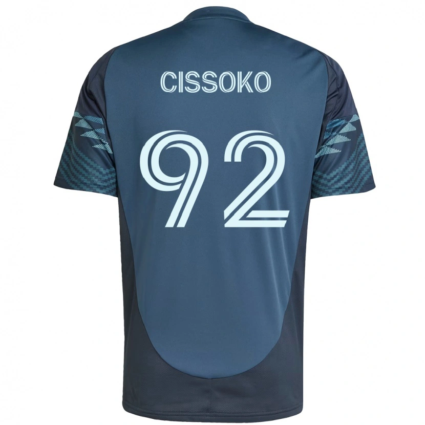 Danxen Niño Camiseta Abdoulaye Cissoko #92 Verde Blanco 2ª Equipación 2025/26 La Camisa México