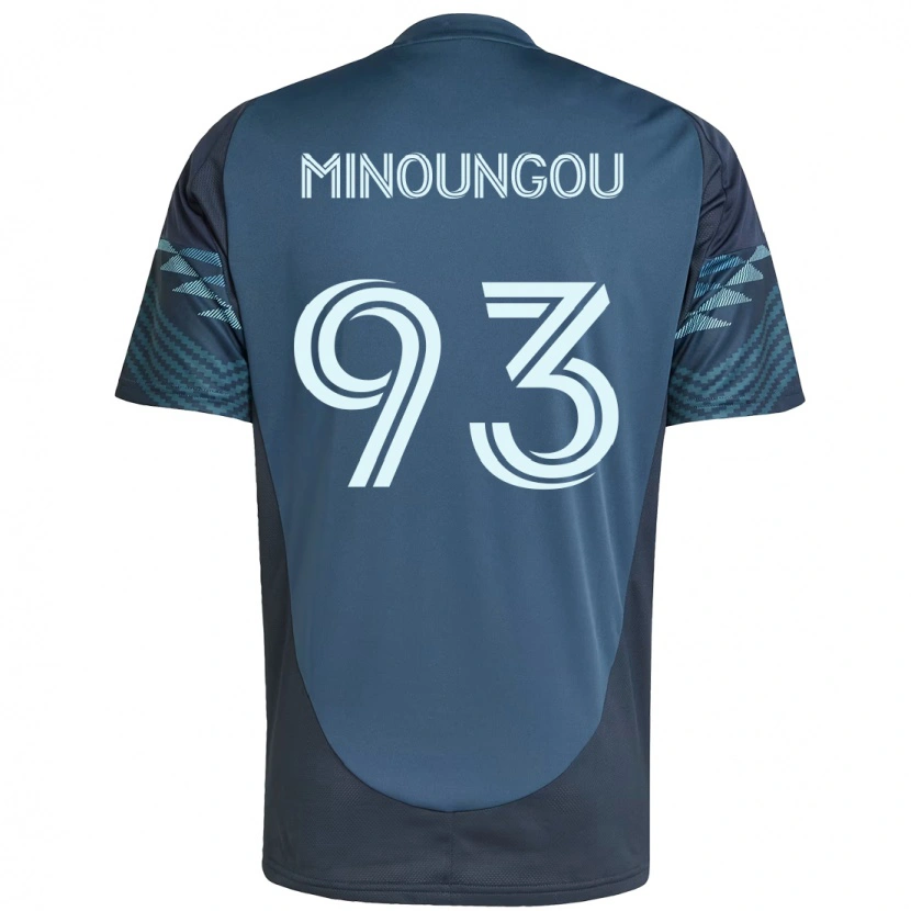 Danxen Niño Camiseta Georgi Minoungou #93 Verde Blanco 2ª Equipación 2025/26 La Camisa México
