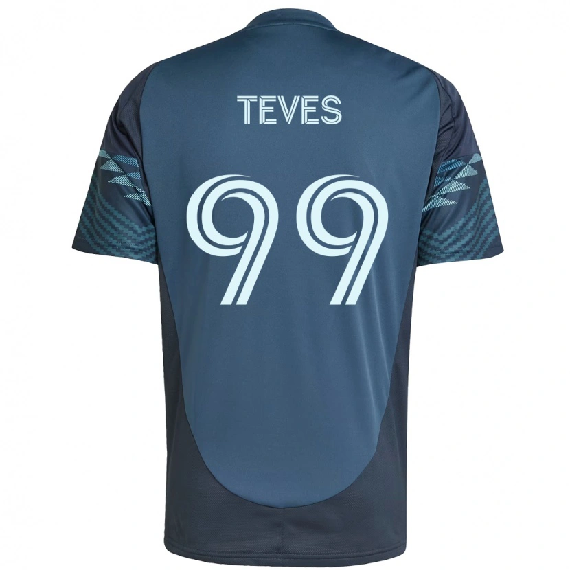 Danxen Niño Camiseta Dylan Teves #99 Verde Blanco 2ª Equipación 2025/26 La Camisa México