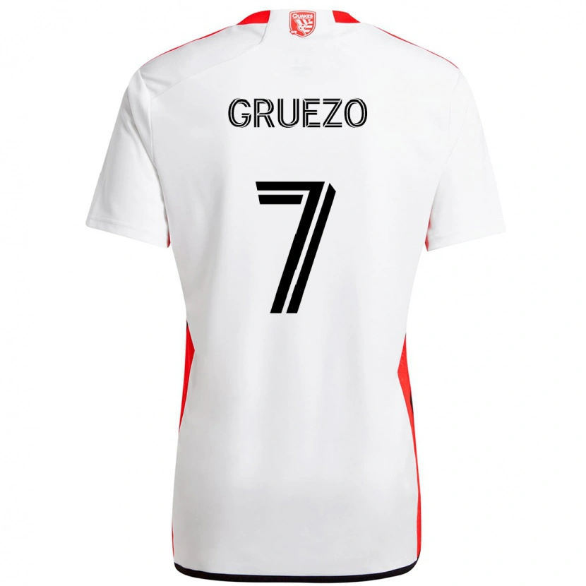 Danxen Niño Camiseta Carlos Gruezo #7 Negro Azul Oscuro 2ª Equipación 2025/26 La Camisa México