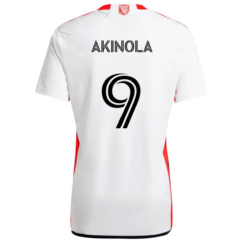Danxen Niño Camiseta Ayo Akinola #9 Negro Azul Oscuro 2ª Equipación 2025/26 La Camisa México