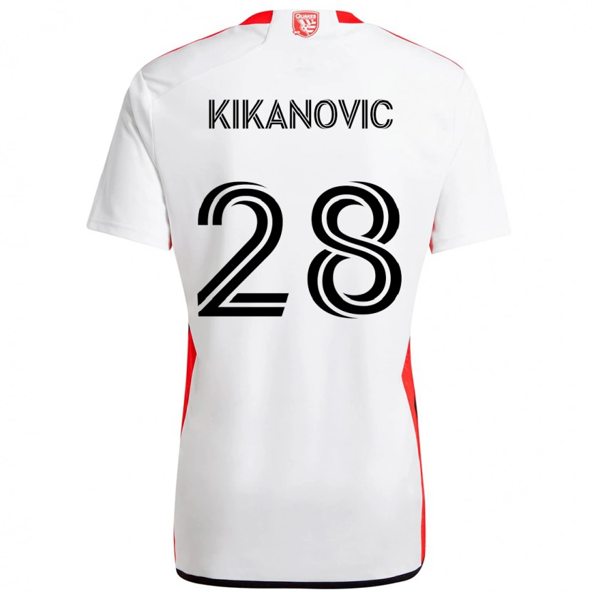 Danxen Niño Camiseta Benjamin Kikanović #28 Negro Azul Oscuro 2ª Equipación 2025/26 La Camisa México