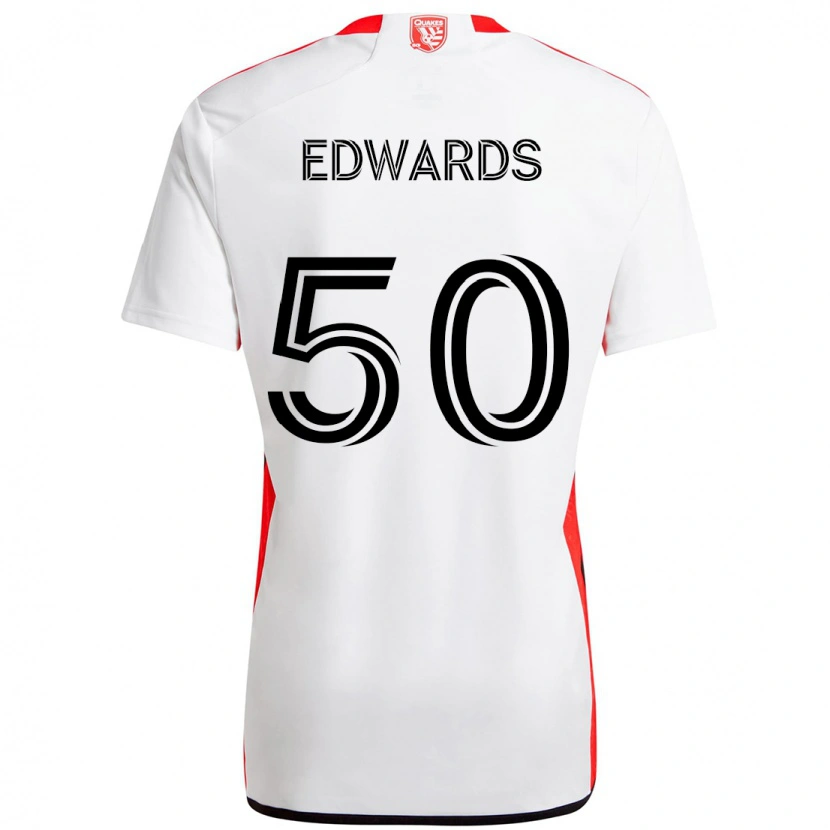 Danxen Niño Camiseta Aaron Edwards #50 Negro Azul Oscuro 2ª Equipación 2025/26 La Camisa México