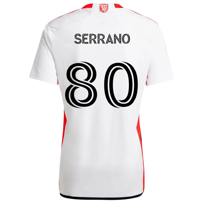 Danxen Niño Camiseta David Serrano #80 Negro Azul Oscuro 2ª Equipación 2025/26 La Camisa México