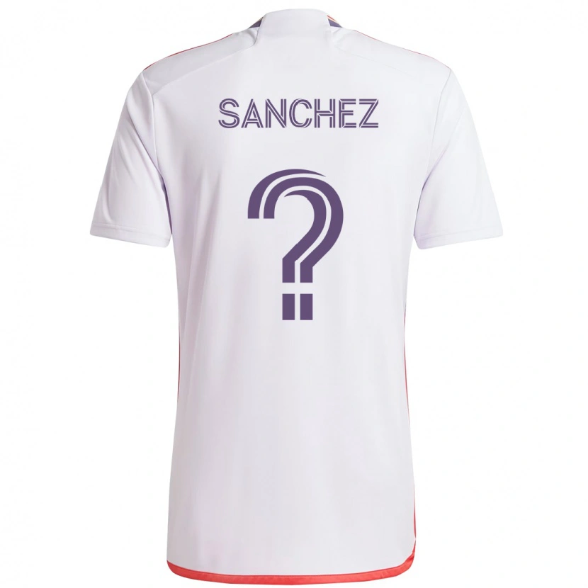 Danxen Niño Camiseta Fernando Sanchez #0 Morado Blanco 2ª Equipación 2025/26 La Camisa México