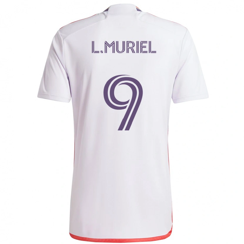 Danxen Niño Camiseta Luis Muriel #9 Blanco Morado 2ª Equipación 2025/26 La Camisa México