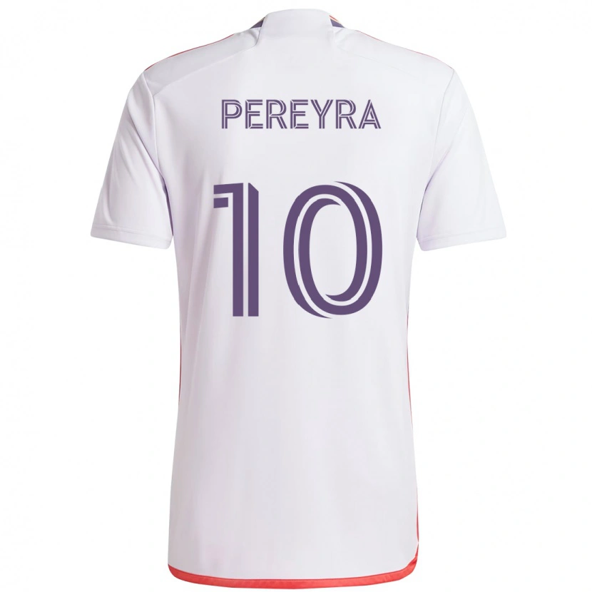 Danxen Niño Camiseta Mauricio Pereyra #10 Morado Blanco 2ª Equipación 2025/26 La Camisa México