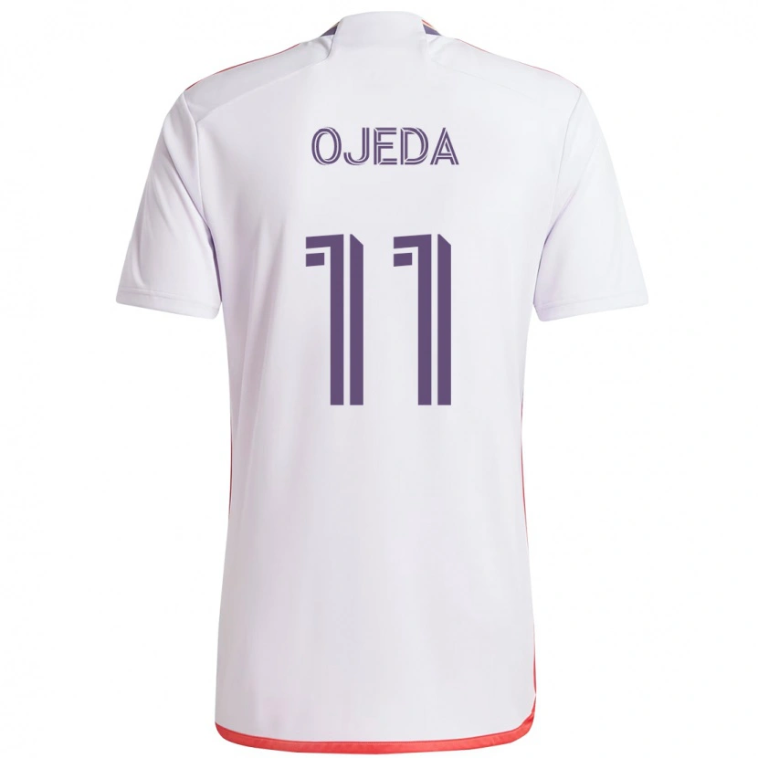 Danxen Niño Camiseta Martín Ojeda #11 Morado Blanco 2ª Equipación 2025/26 La Camisa México