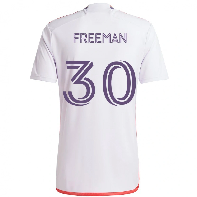 Danxen Niño Camiseta Alex Freeman #30 Morado Blanco 2ª Equipación 2025/26 La Camisa México
