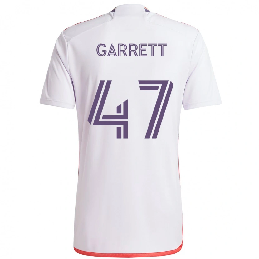 Danxen Niño Camiseta Ian Garrett #47 Morado Blanco 2ª Equipación 2025/26 La Camisa México