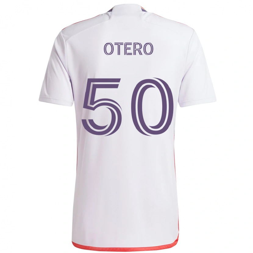Danxen Niño Camiseta Javier Otero #50 Morado Blanco 2ª Equipación 2025/26 La Camisa México