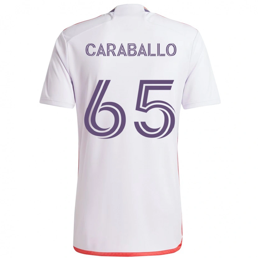 Danxen Niño Camiseta Gustavo Caraballo #65 Morado Blanco 2ª Equipación 2025/26 La Camisa México