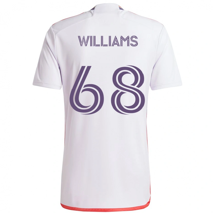 Danxen Niño Camiseta Thomas Williams #68 Morado Blanco 2ª Equipación 2025/26 La Camisa México